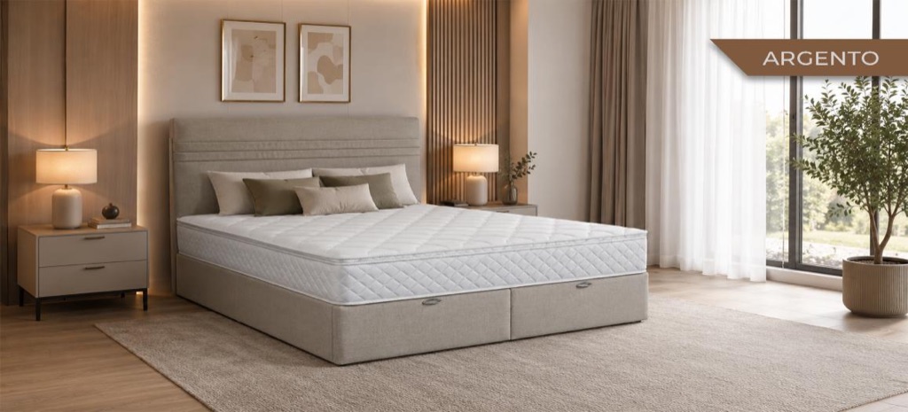 Upholstered storage bed