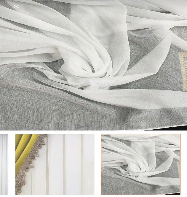 Sheer curtain fabric
