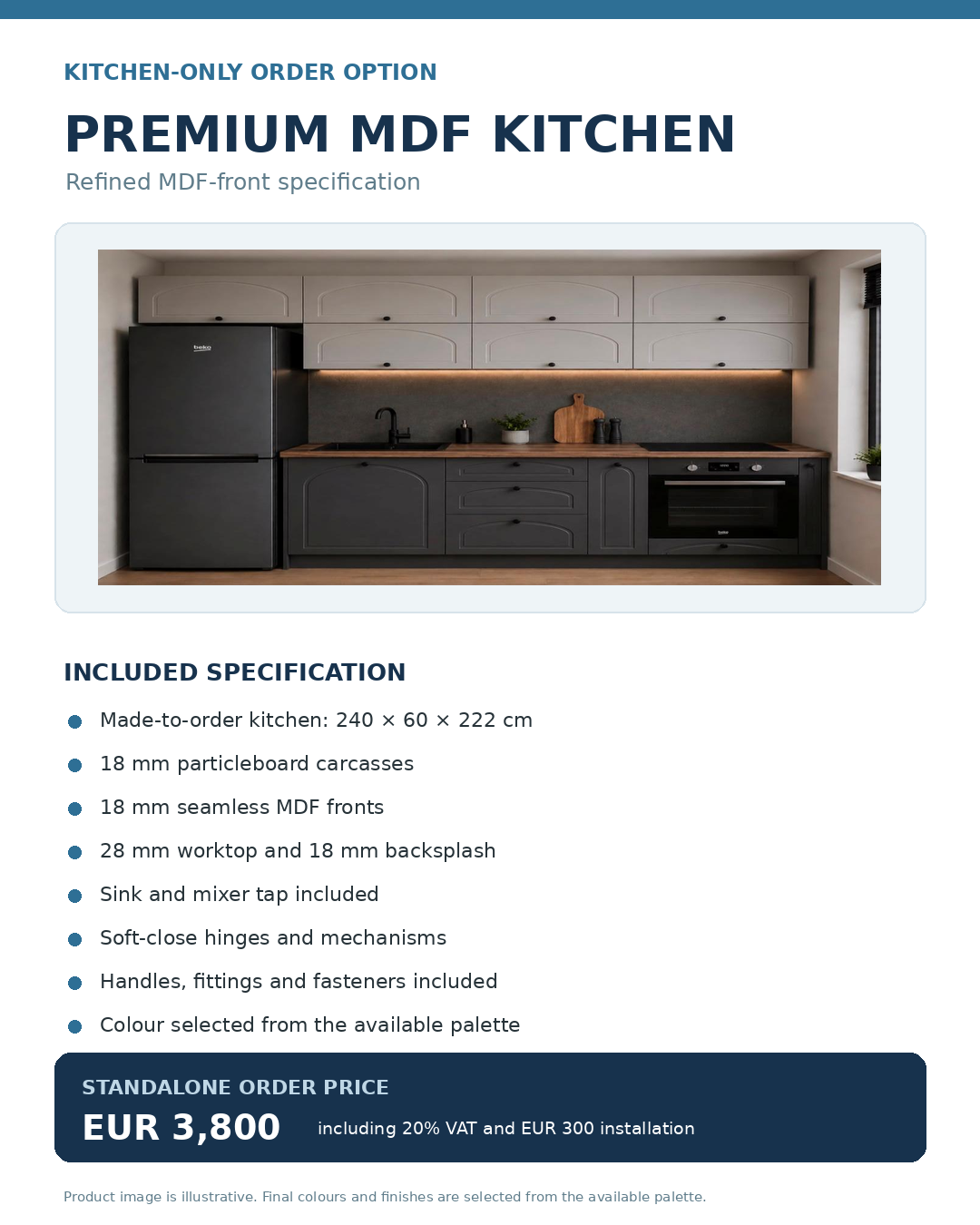 Premium MDF Kitchen option