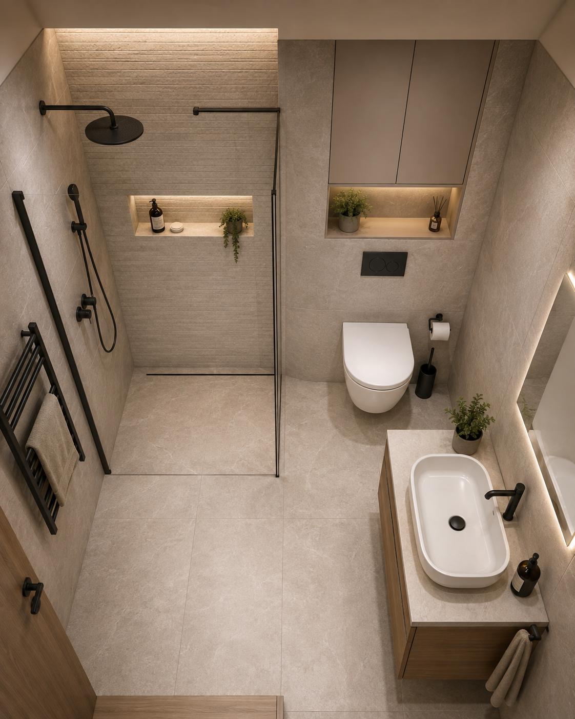 Bathroom tiles — Beige, Standard A