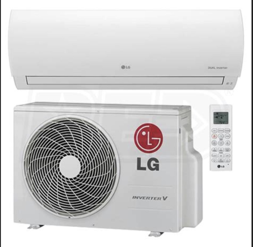Single-room split AC unit — wall-mounted heating and cooling, illustrative image